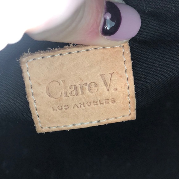 CLARE V Leopard Ponyhair Tote - Picture 4 of 8